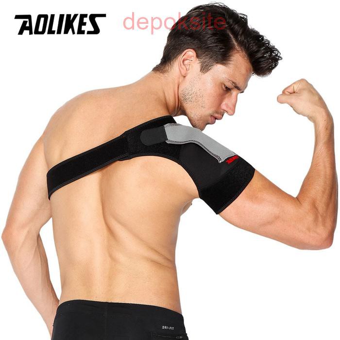 1697 AOLIKES Pelindung Penyangga Cidera Bahu Pundak Adjustable Shoulder Fitness GymPosture Corrector