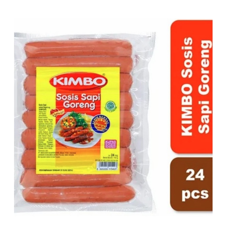 

Kimbo Sosis Sapi Goreng Isi 24 pcs 744 gram