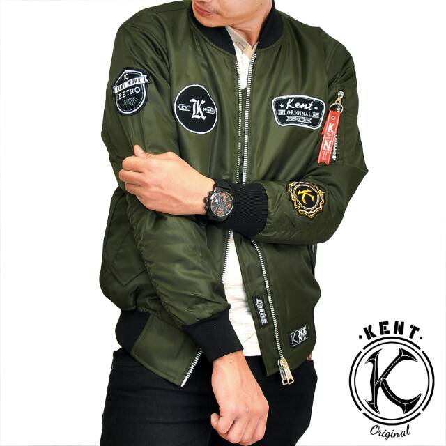 Kent Bomber Pilot KENT RETRO GREEN NEW