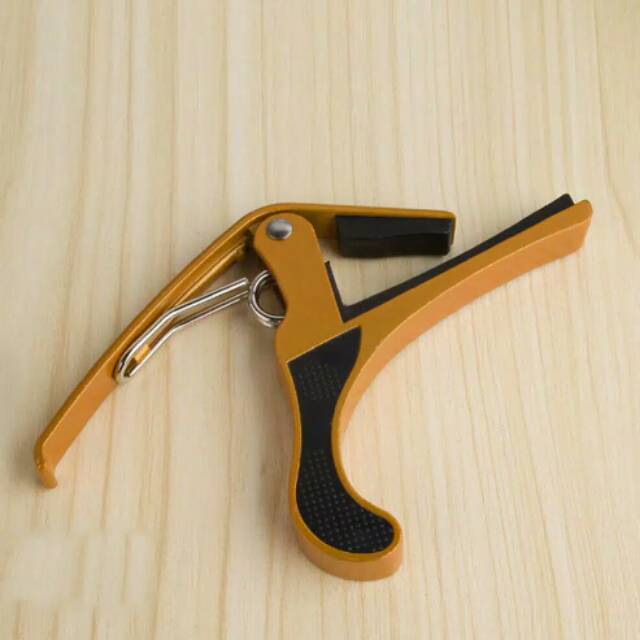 Capo untuk gitar, bahan besi alloy, kuat, penjepit gitar