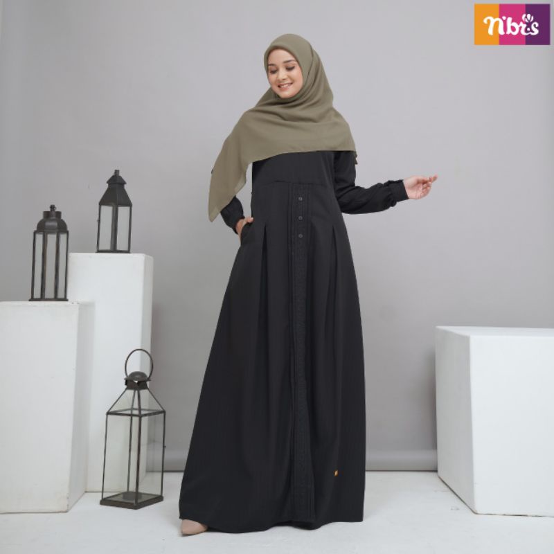 gamis nibras hitam