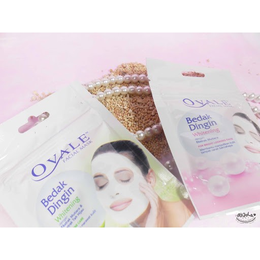 OVALE BEDAK DINGIN MUTIARA DAN TEH HIJAU / MASKER OVALE