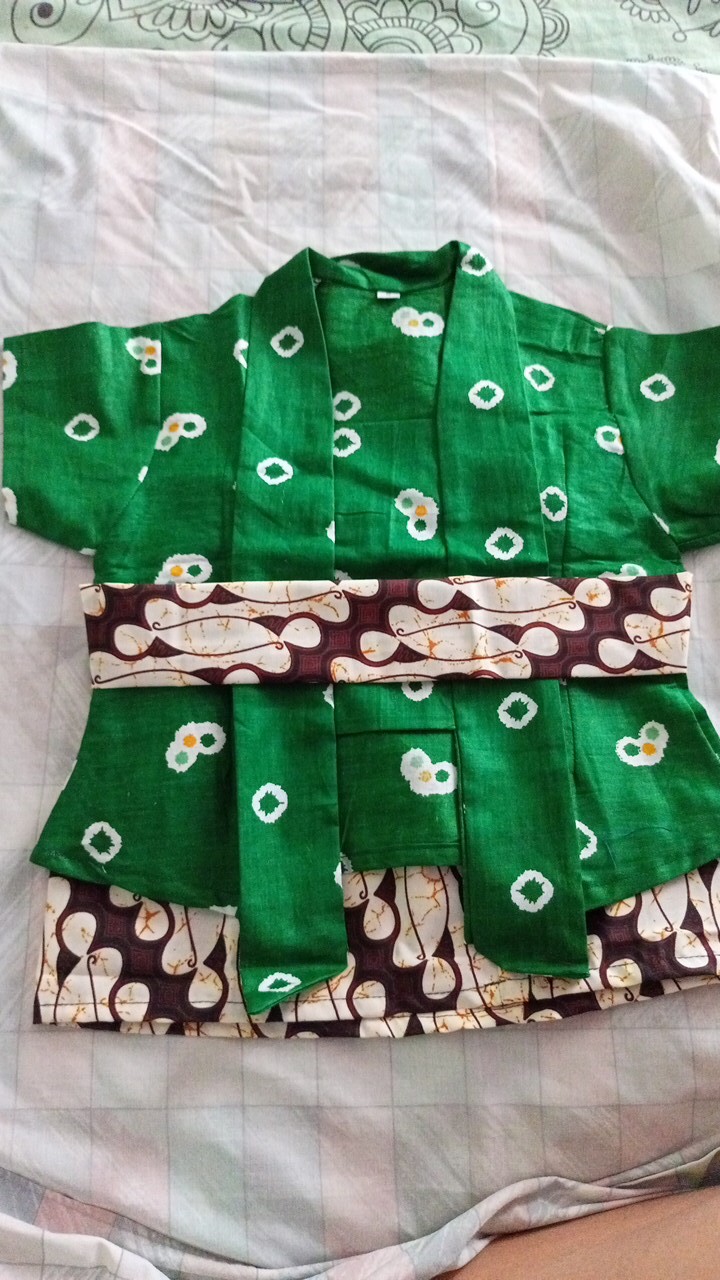 Kebaya Jumputan Katun Batik | Setelan Kebaya Anak Bahan Jumputan Katun Batik | Jumputan Katun Batik