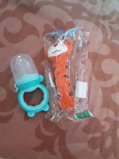 5pcs Sikat Pembersih Sedotan Bahan Stainless Steel