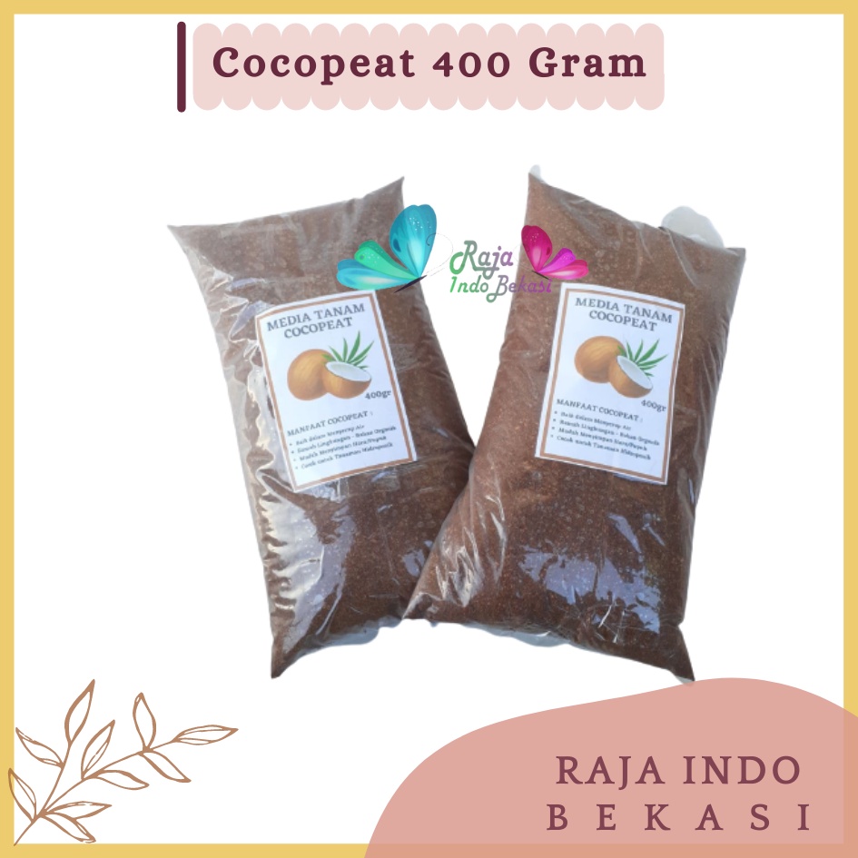 Rajaindobekasi Media Tanam Cocopeat Organik Hidroponik 400gr Media Tanaman Serbuk Sabut Kelapa Halus Belum Fermentasi Cocopeat Bukan 1 Kg 1 Karung Reptil Hamster Blok