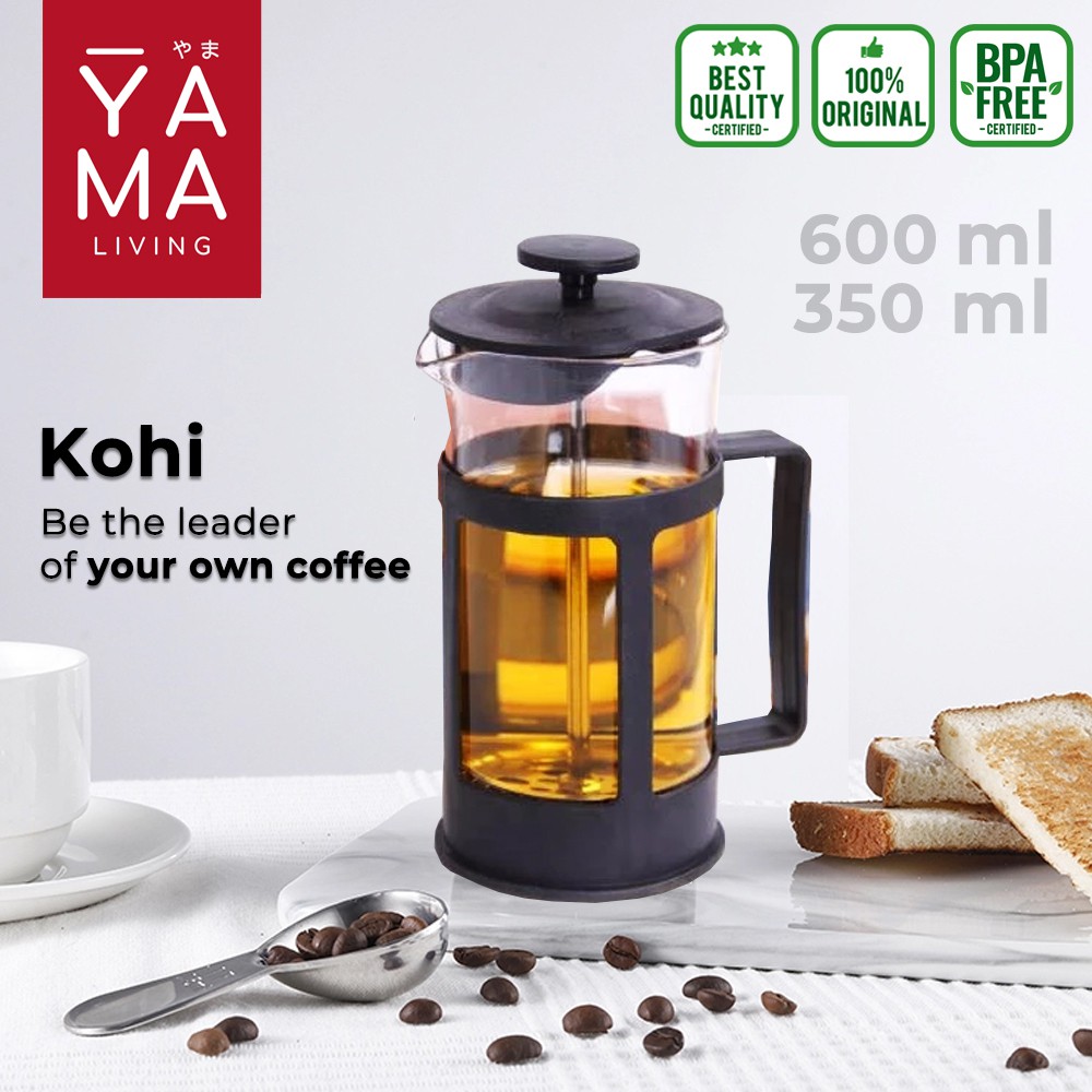 Jual YAMA KOHI French Press Coffee Tea Plunger Maker Alat Seduh Kopi