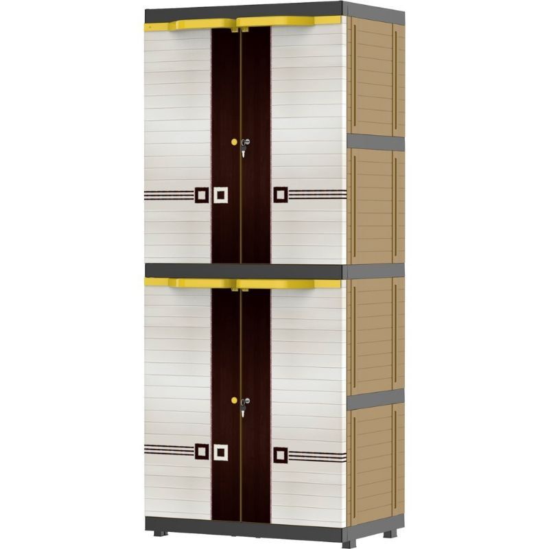 JNE Lemari Pakaian MSC Printing Boston NAIBA 9204 BBR BBL BWH Polos Super Cabinet Promo Plastik Kuat