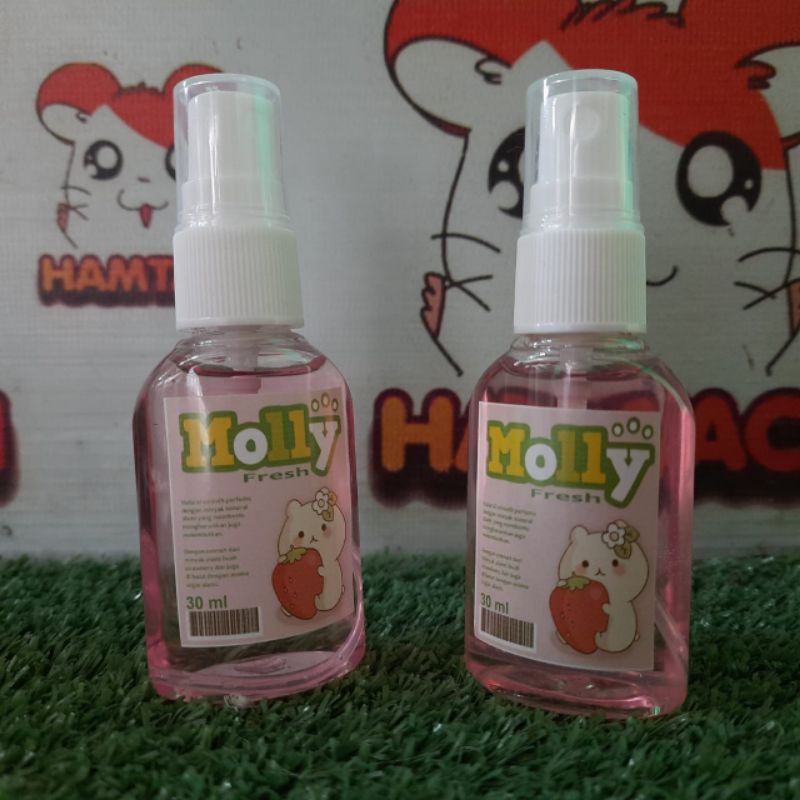 MOLLY FRESH PARFUME STRAWBERRY 30ML UNTUK HAMSTER/GERBIL/SUGAR GLIDER