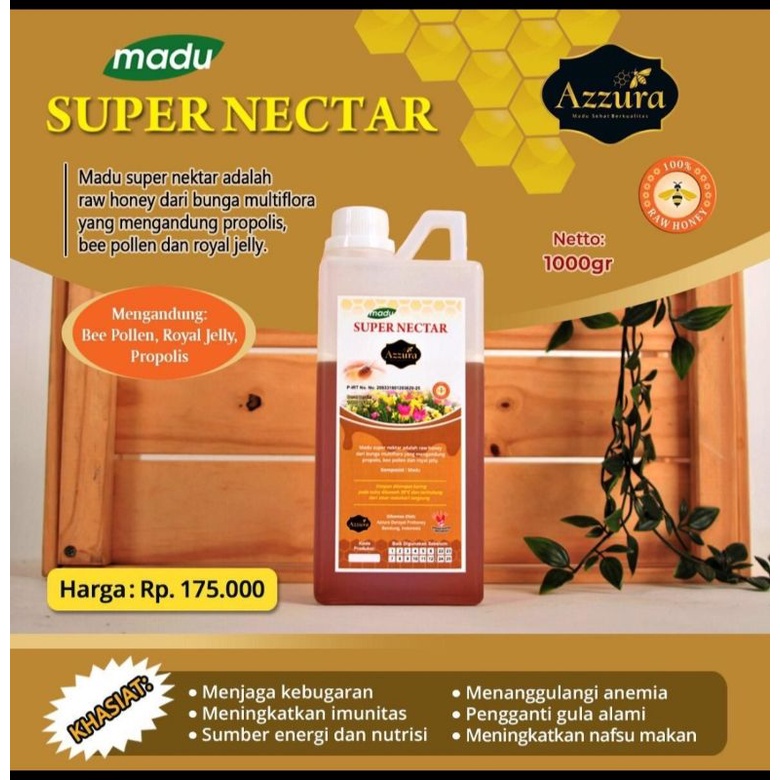 

Madu Murni Super Nectar Asli Dari Nectar Lebah Melifera Wangi Bunga Multiflora