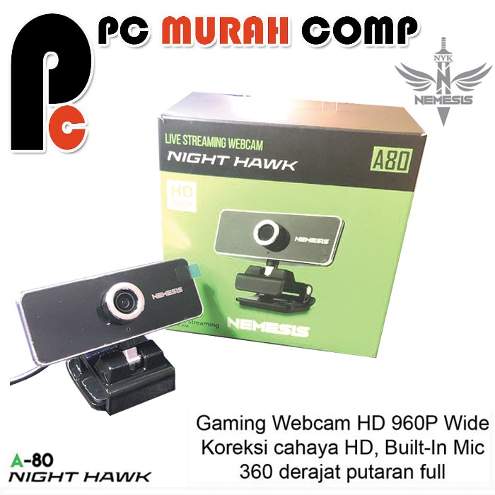 WEBCAM   Nemesis A80 Night Hawk Live   HD 960P Kamera NYK