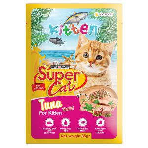 MAKANAN ANAK KUCING KITTEN SUPERCAT POUCH 85GR