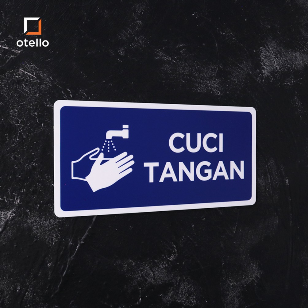 Cuci Tangan | Sign Board Akrilik | 30 x 15 cm