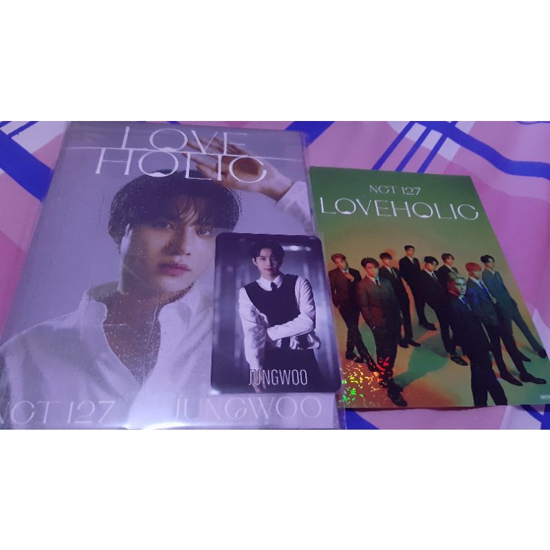 [UNSEALED] Album NCT 127 Loveholic Cover & Photocard Jungwoo set + Benefit Tsutaya Hologram NCT 127