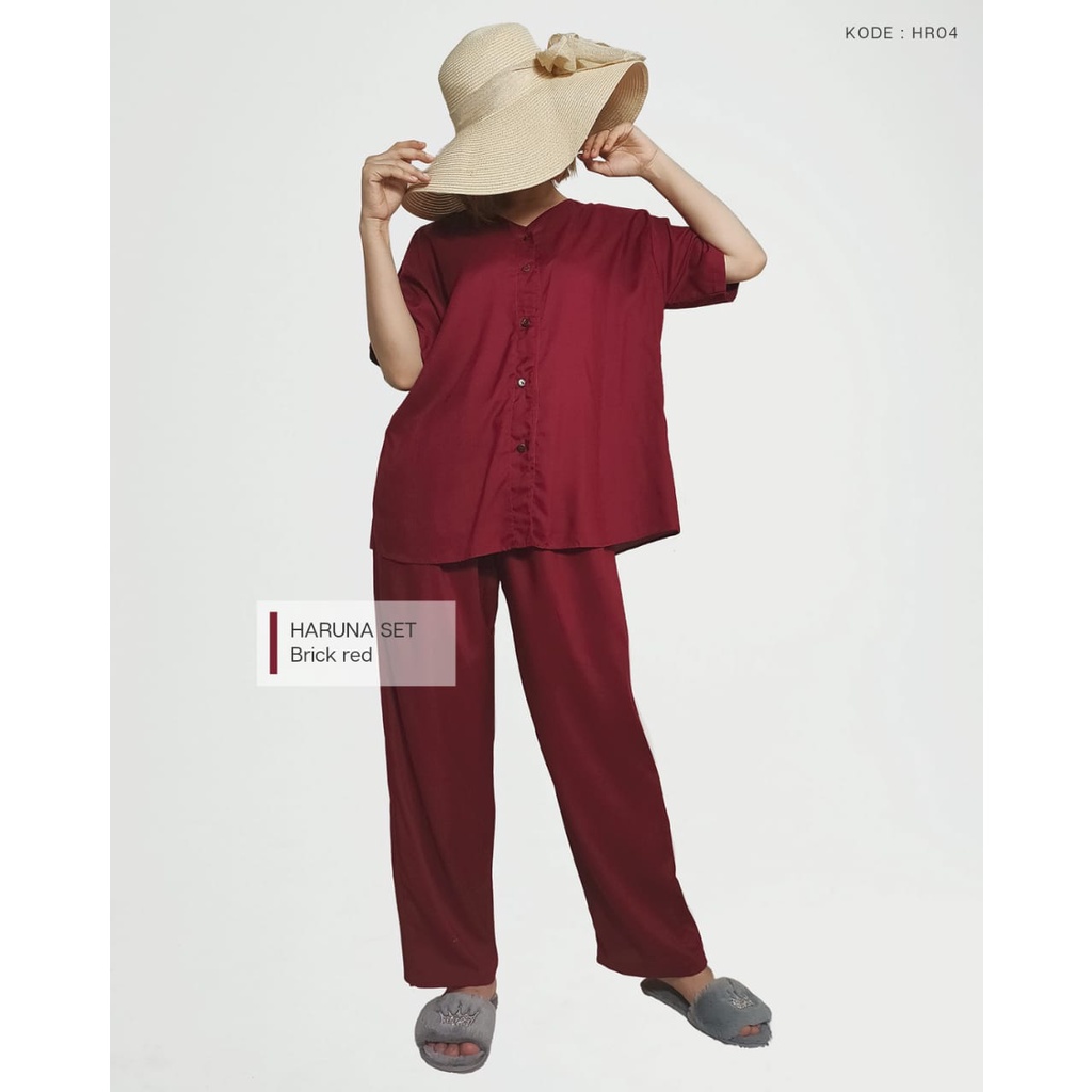 PIYAMA POLOS/PAJAMAS ONE SET/ONE SET RAYON/PAJAMAS POLOS RAYON PREMIUM/BAJU TIDUR WANITA/BISA COD