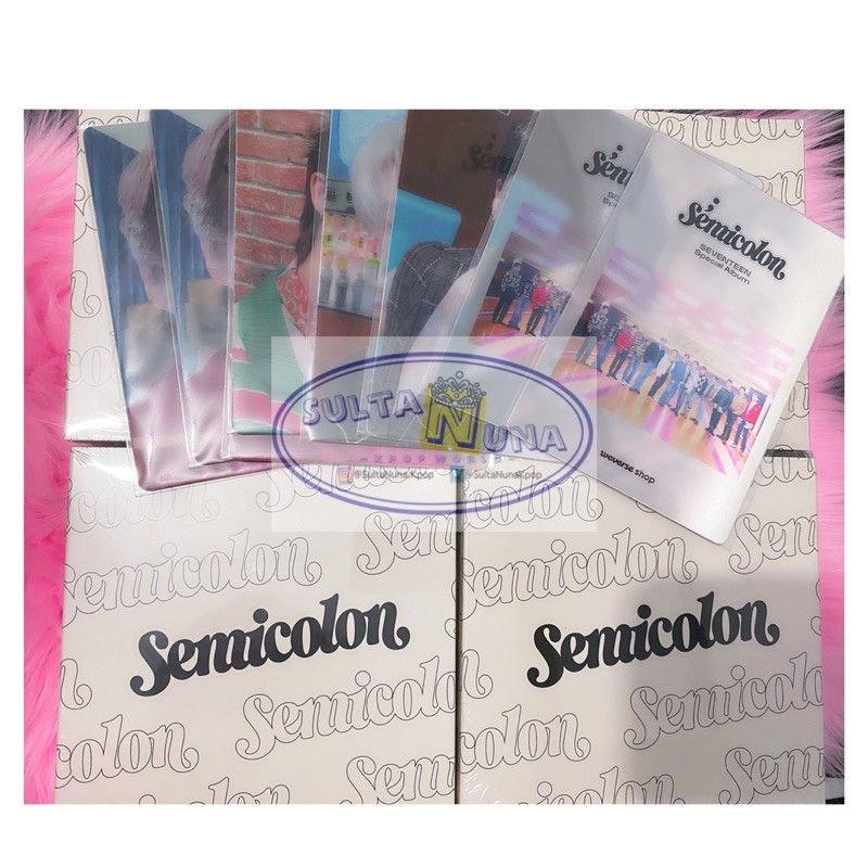 [ Ready Stock & Pelunasan ] Seventeen SVT Album Semicolon FULLSET Mingyu PC Benefit Mecima The8