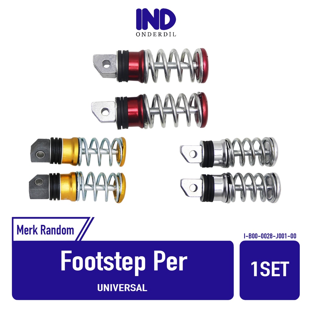 Besi-Karet Footstep-Barstep-Pijakan-Injekan-Foot-Bar-Step Belakang Model Per Bisa Untuk Semua Motor