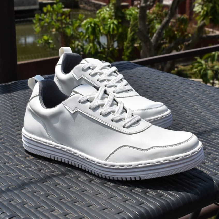 Claro White | Sepatu Sneaker Kets Casual Kasual Pria/Cowok/Men Sneakers Ori Footwear | FORIND Volve