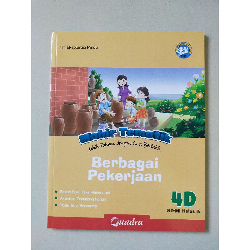 ORI satu paket buku mahir tematik K13 Quadra kelas 4 ABCDE semester 1