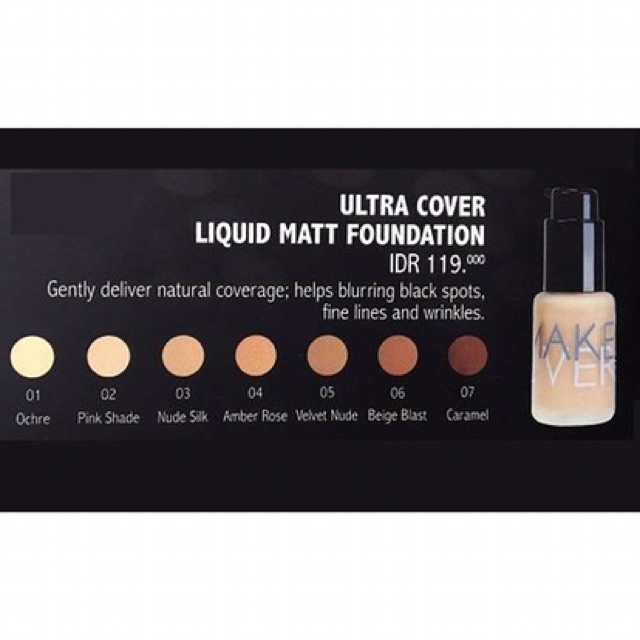 `ღ´ PHINKL `ღ´ 🅼🅰🅺🅴 🅾🆅🅴🆁 Make over ultra cover liquid foundation alas bedak full coverage ala sultan