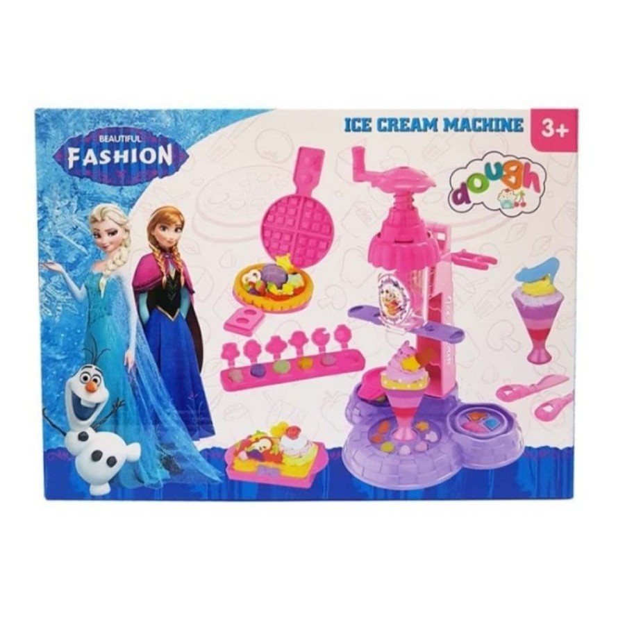 Mainan Lilin Mesin Pembuat Ice Cream - Ice Cream Machine Dough Fun