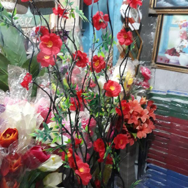 Bambu Ulir Bunga Bambu Bunga Artifisial Bunga Anyelir-merah