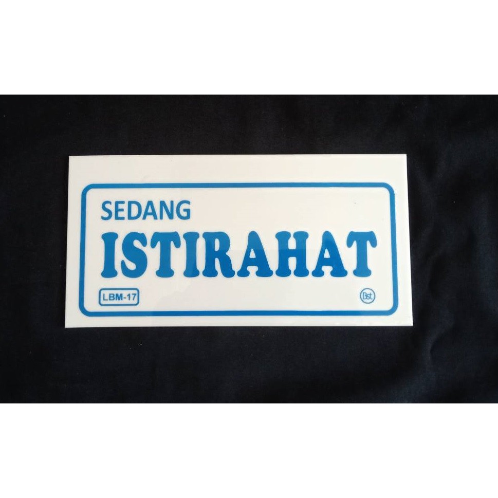 

Label Akrilik Istirahat Gantung Medium