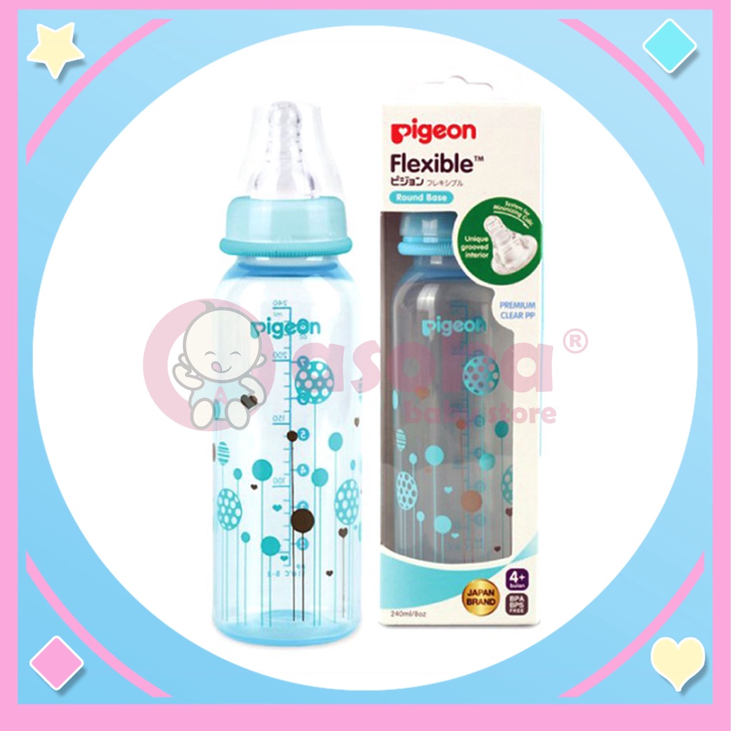 Pigeon Botol PP Clear Botol Susu 240 ml ASOKA