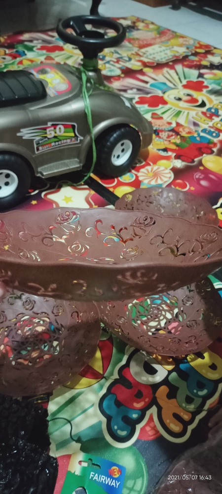 Sendok Buah Koktail Plastik Bulat - Random Color