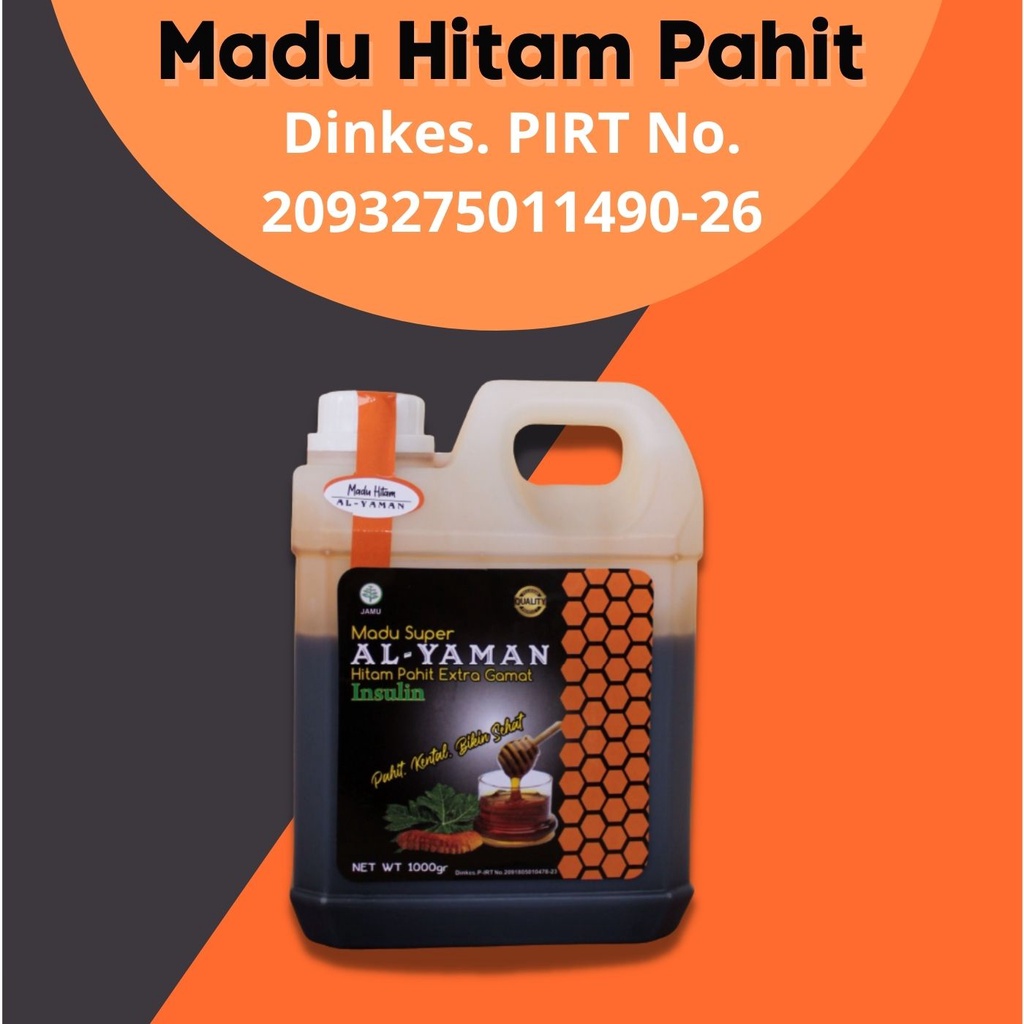

Madu Hitam Pahit 1kg Untuk Kolesterol, Diabetes, Darah Tinggi, Guladarah, Imunitas Tubuh | Al-Yaman