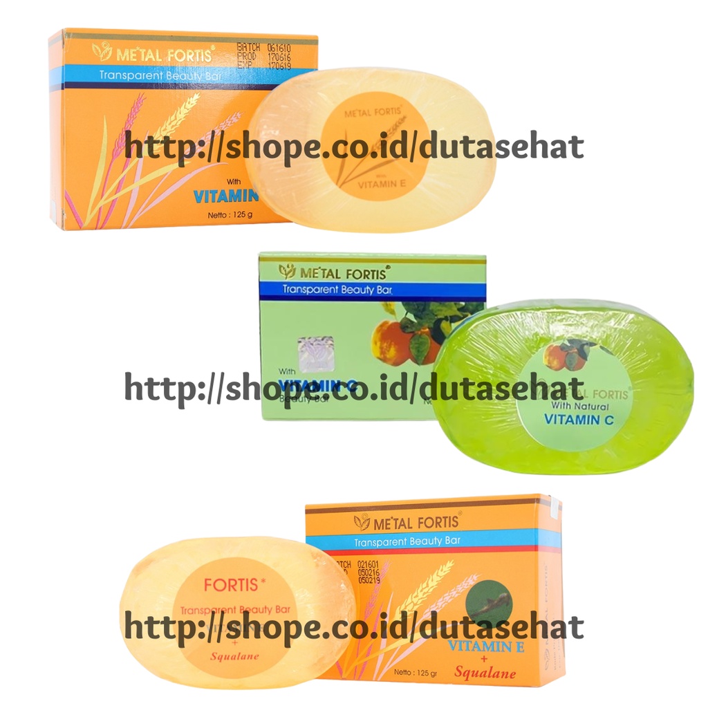 Metal Fortis Soap Vit C 125 gr, Metal Fortis Soap Vit E+Squalen 125 gr, Metal Fortis Soap Vit E 125 