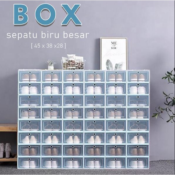 Kotak Sepatu Lipat Serbaguna Box Sepatu Tempat Penyimpanan Sandal Shoes Storage Box