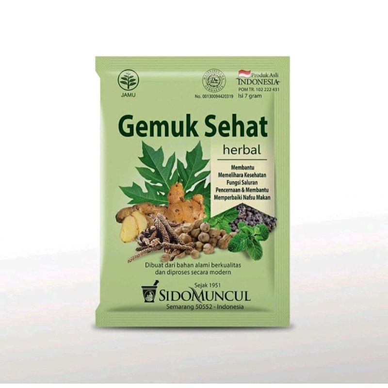 

Jamu Gemuk Sehat Sido Muncul