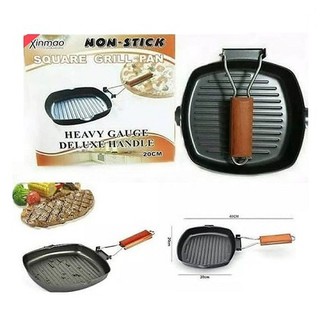 Panci Panggang Serbaguna Square Grill Pan Foldable Teflon 