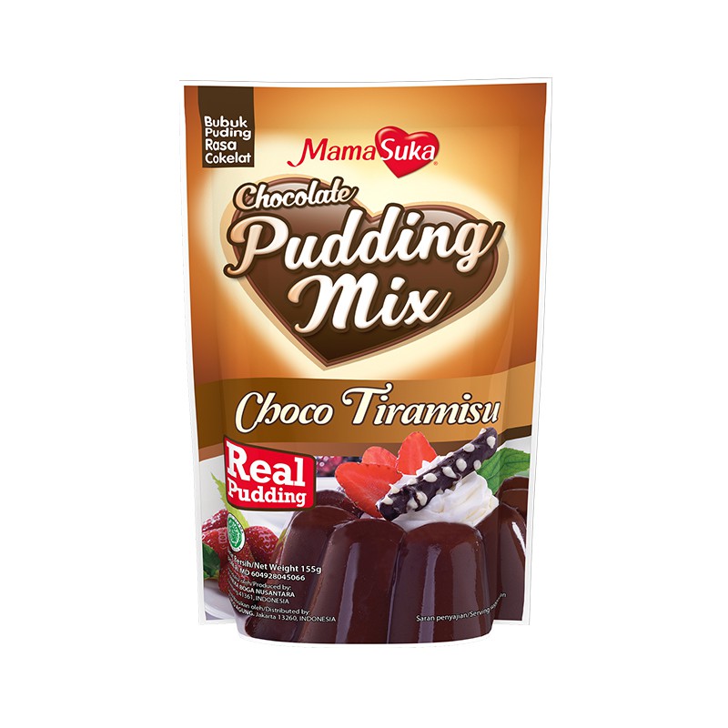 

MAMASUKA Pudding Mix Choco Tiramisu 130g - Mama Suka Tepung Puding Rasa Cokelat Instant