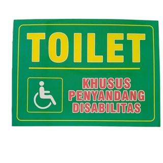 Jual Stiker Toilet Khusus Penyandang Disabilitas Difabel Shopee