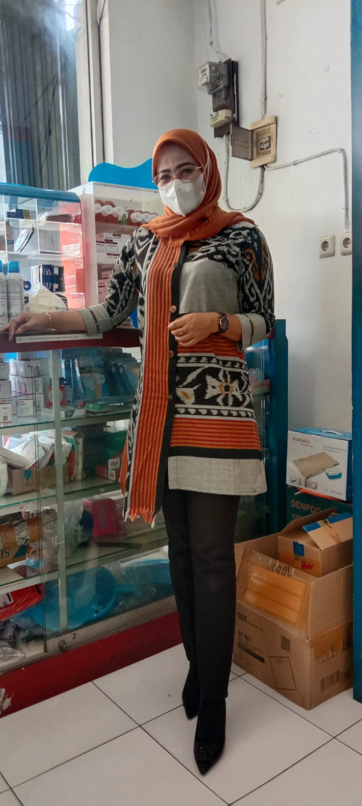 Termurah Cod - Atasan Wanita Batik Inggita Tunik Tenun Troso Terhitz Exslusive Original
