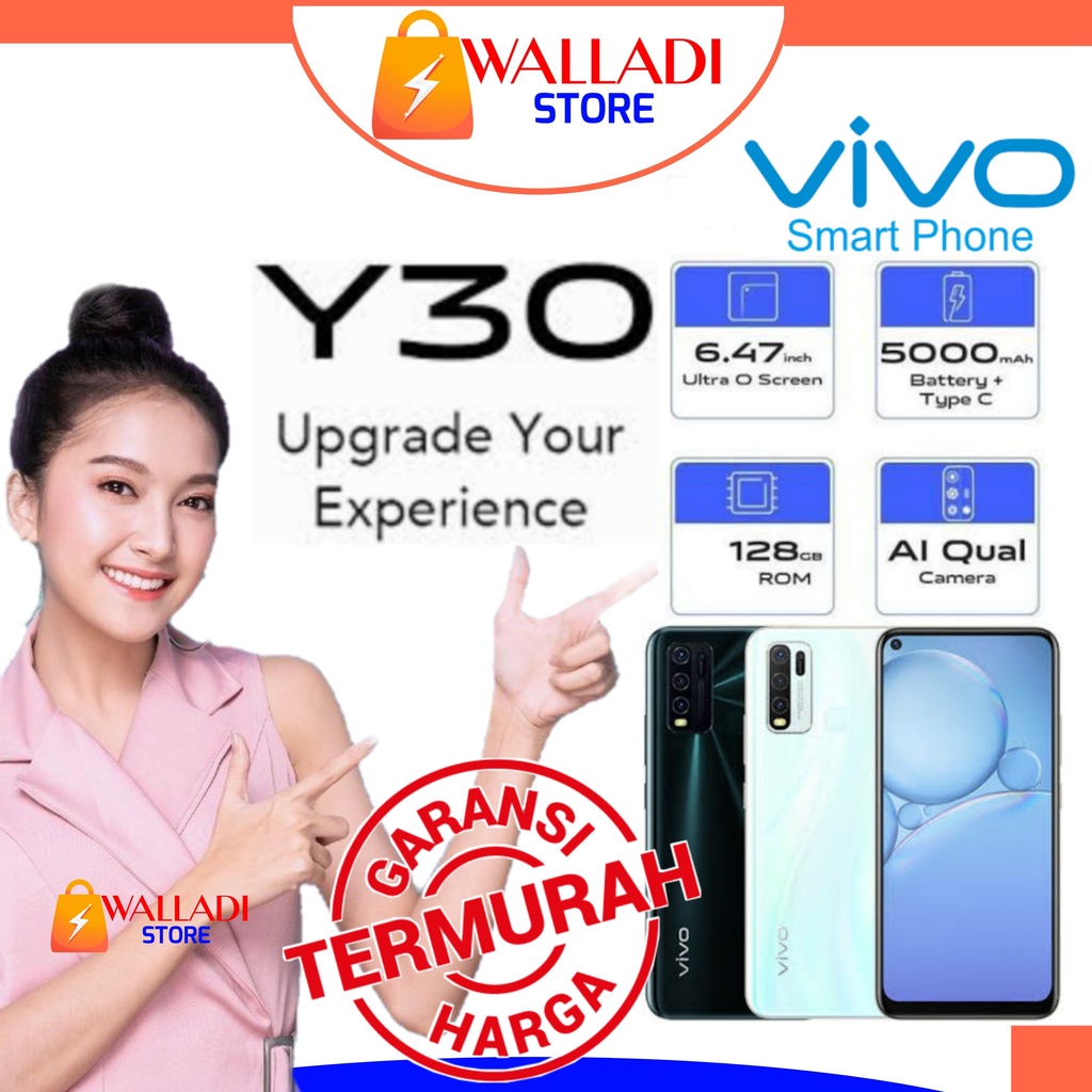 [GRATIS ONGKIR] Vivo Y30 6/128 4/128 Fullset Second Original Seken Murah Bekas Like New