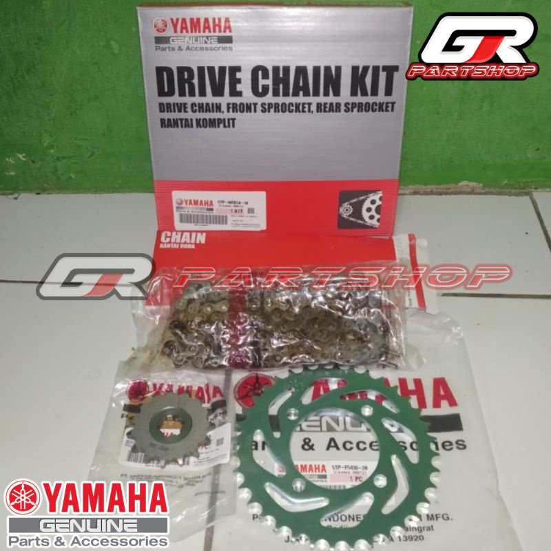 gear set jupiter z pnp f1zr ori ygp fizr fiz f1z r gir rantai rante drive chain sprocket girset