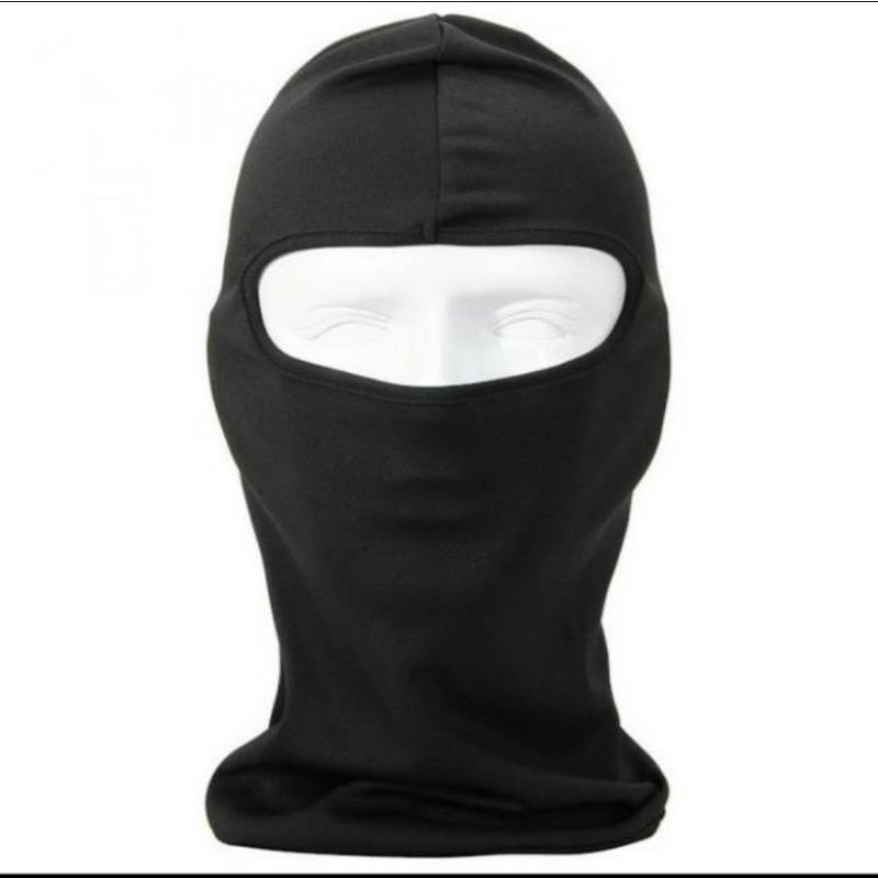 Masker debu model Ninja nippon Polos Abu - Hitam