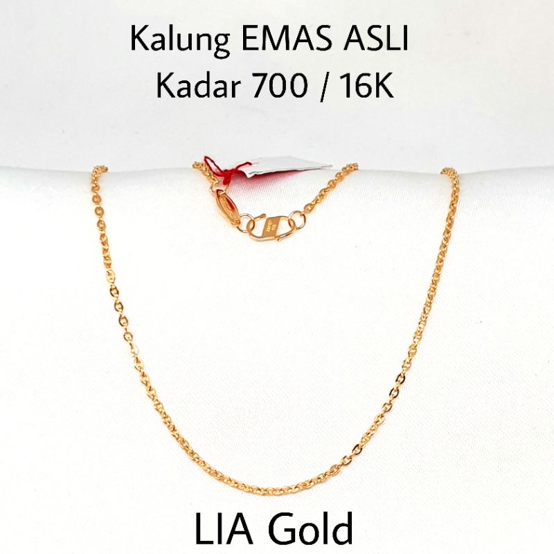 Kalung Rantai EMAS 700 / 16K ( TOKO MAS LIA GOLD BEKASI )