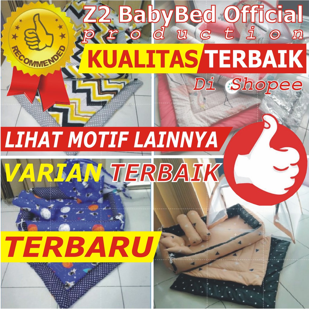 Kasur Kelambu Bayi Baru Set Bantal Guling PREMIUM / Kasur Lipat Kelambu Bayi / Kasur Kelambu