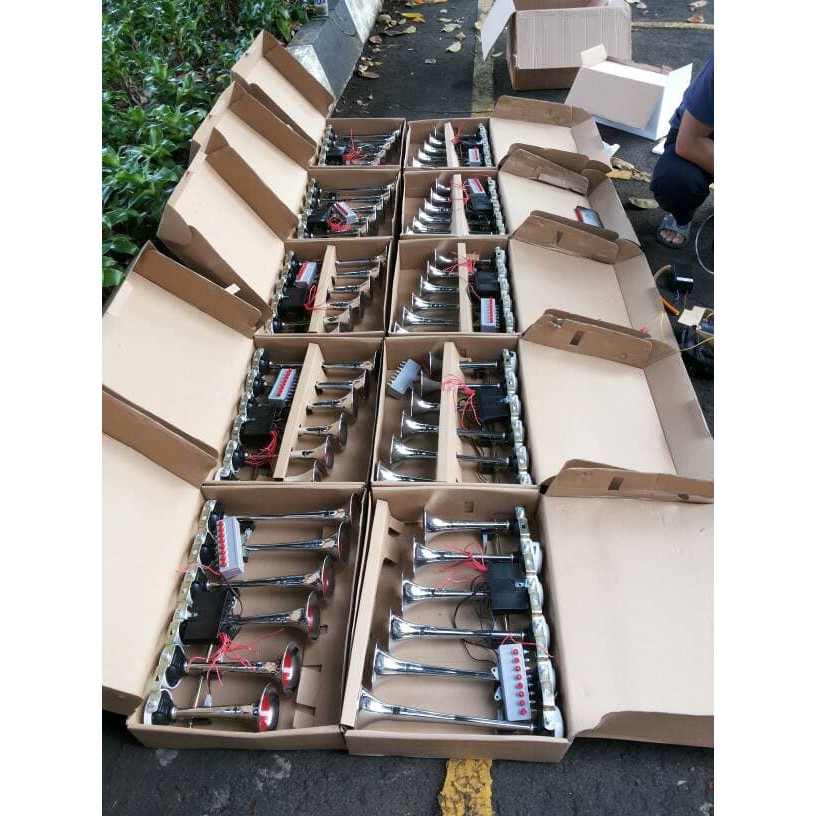 Promo KLAKSON TELOLET 6 CORONG 8 TOMBOL 24V GROSIR