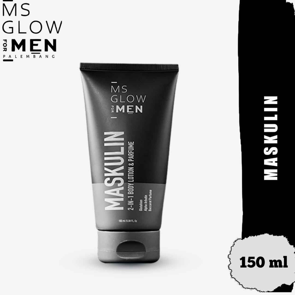 MS glow for men Maskulin 2in1 Body Lotion & Parfume / Maskulin MS Men 2in1 Body Lotion Ori / alva_st