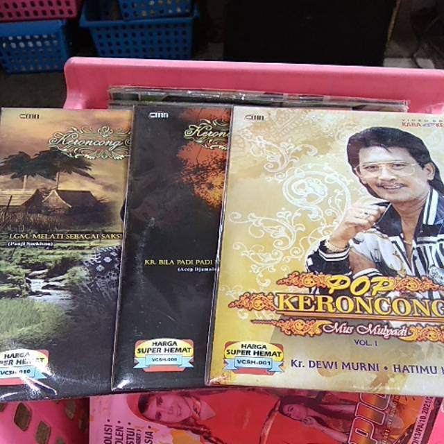KASET VCD ORIGINAL KARAOKE KERONCONG MUS MULYADI / DAFA BISNIS