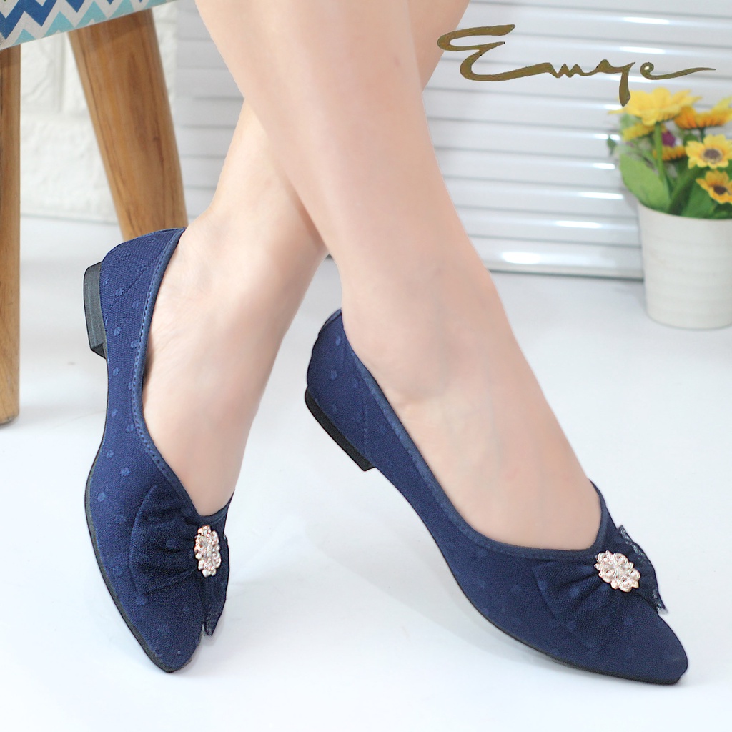 Sepatu Balet Flat Shoes Wanita Terbaru size 41 - 37 Tulle Dote 8 Warna I Sepatu Flatshoes Wanita Termurah