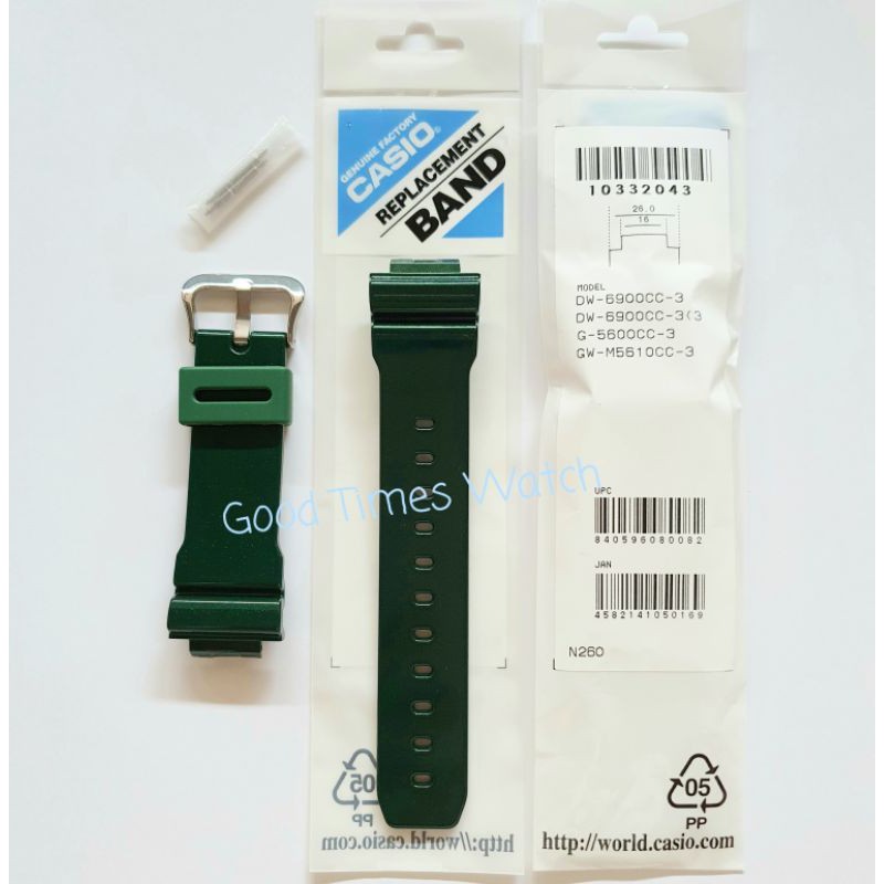 STRAP G-SHOCK DW-6900CC-3 G 5600CC GW M5610CC DW 6900 G 5600 Casio Original
