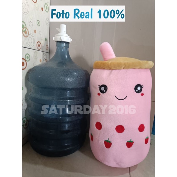 Boneka Boba LED Jumbo Lembut Halus Full Bordir/ Boba LED Jumbo Galon Premium Lembut Halus