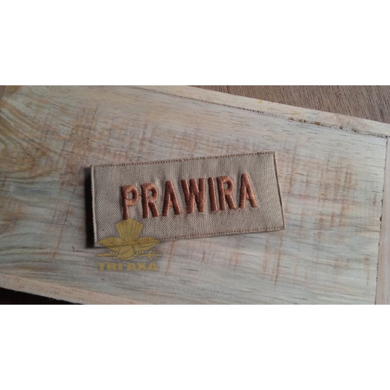 patch / badge bordir PRAWIRA - Saka wira kartika - pramuka saka wira kartika
