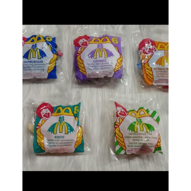 McD Happy Meal McDonaldland Halloween 1995 Complete Set of 4+U-3 MIP