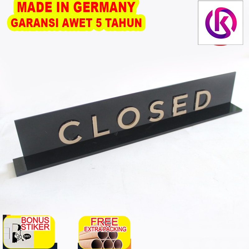 

Grosir Sign Akrilik Meja CLOSED | Sign Acrylic Standing | Sign Acrylic Office